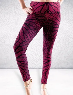 Pantaloni Leggings Siddhi donna modellanti - Radici rosso