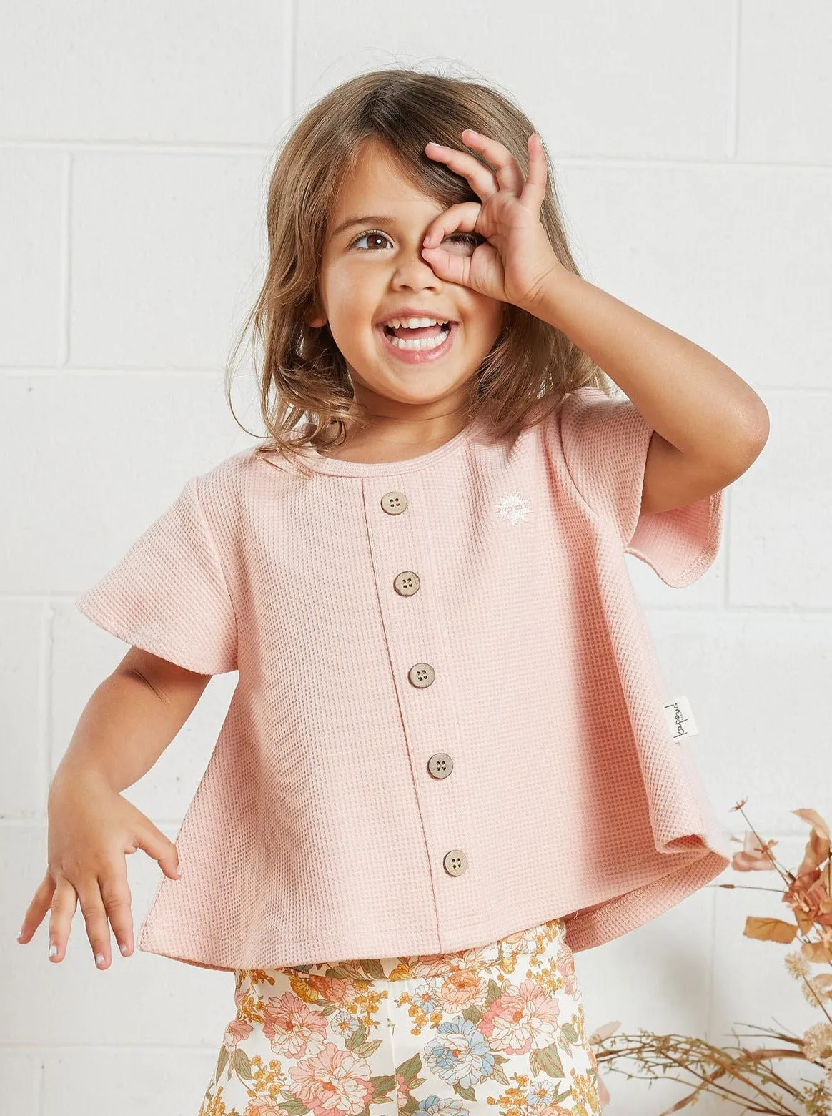 Peony Waffle Swing T-shirt