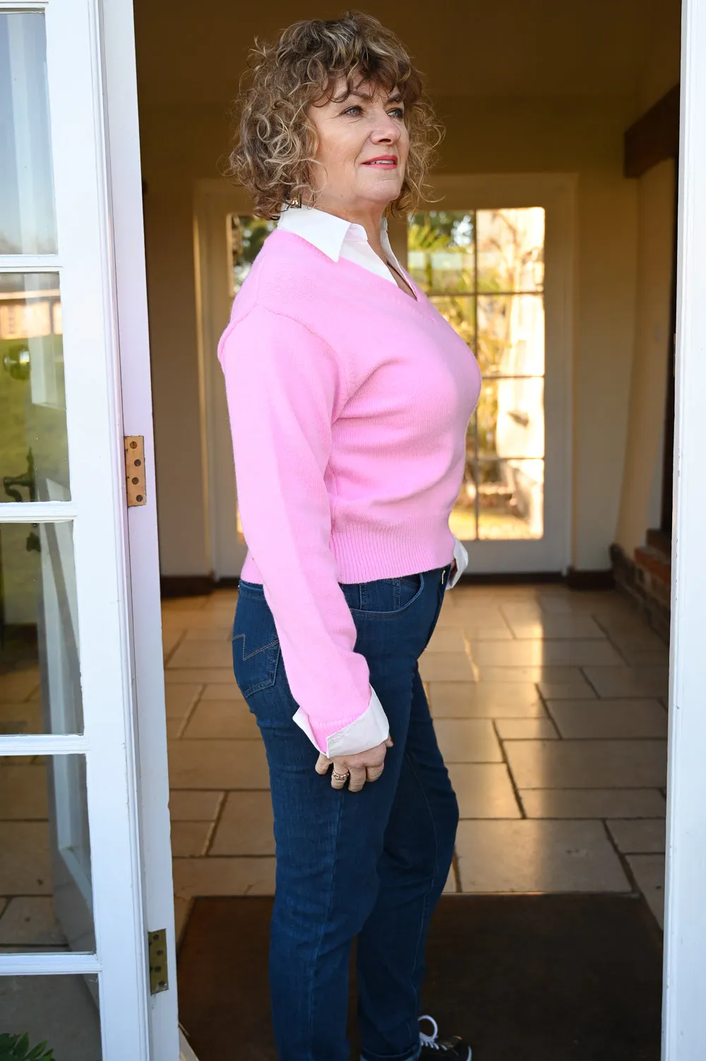 Petite 2 in 1 Knit Jumper | Pink