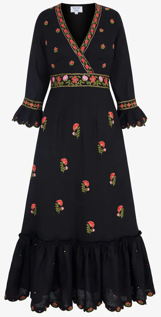 Pink City Prints Zaari Embroidery Anya Dress