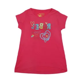 PINK GRAPHIC GIRLS T-SHIRT
