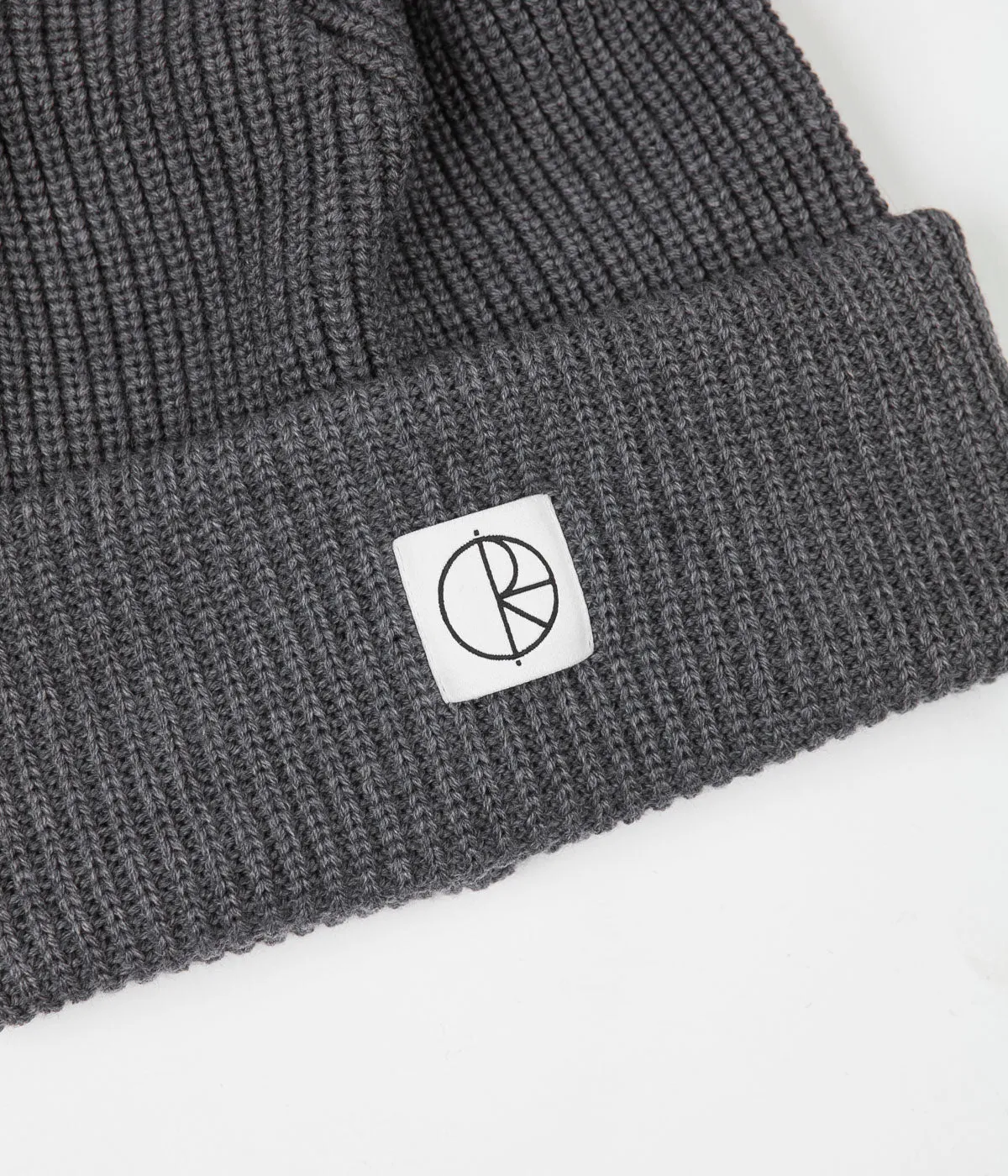 Polar Double Fold Merino Beanie - Heather Grey