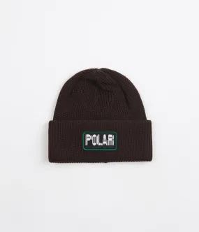 Polar Earthquake Merino Beanie - Brown