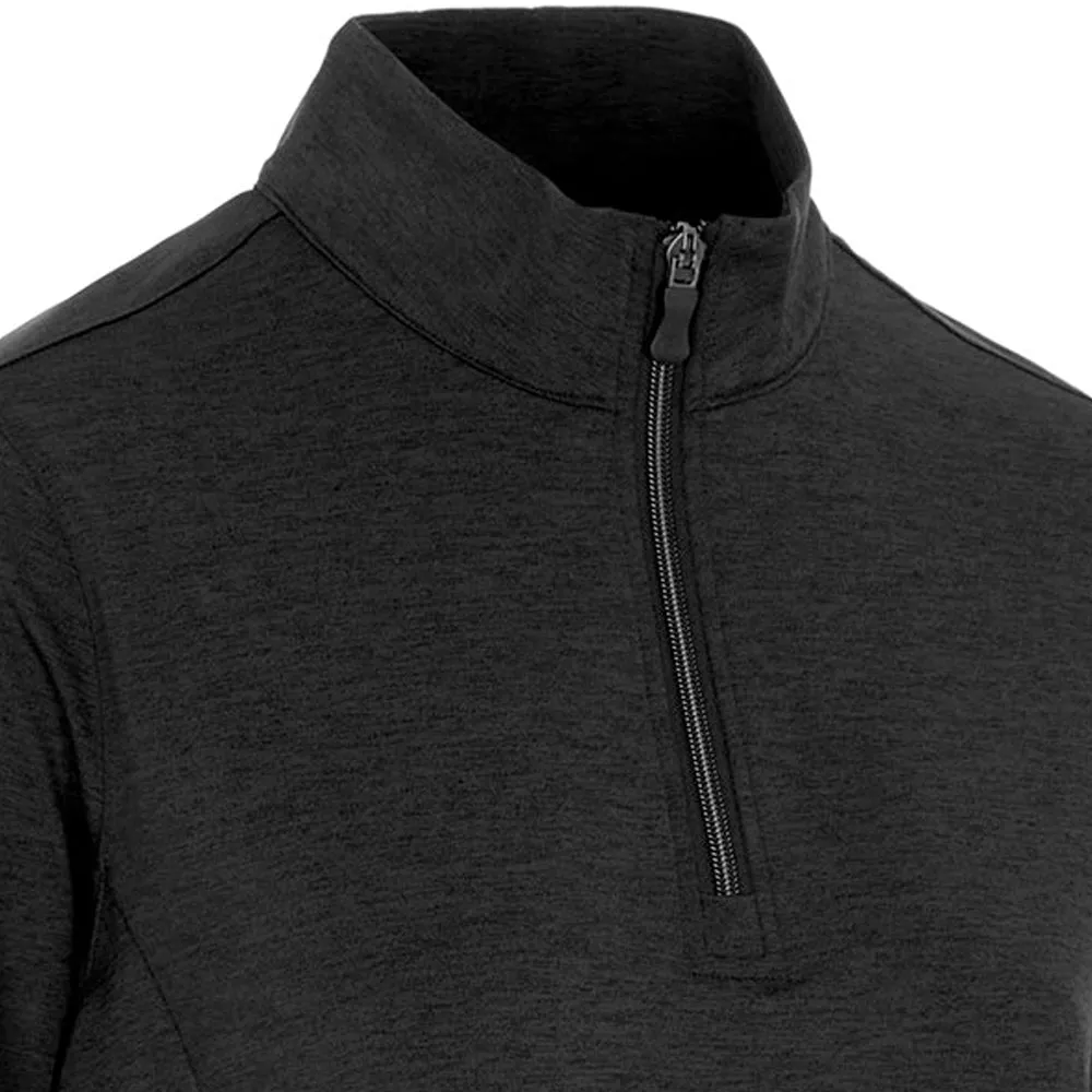 ProQuip Ladies Emma Melange 1/4 Zip Pullover - Black