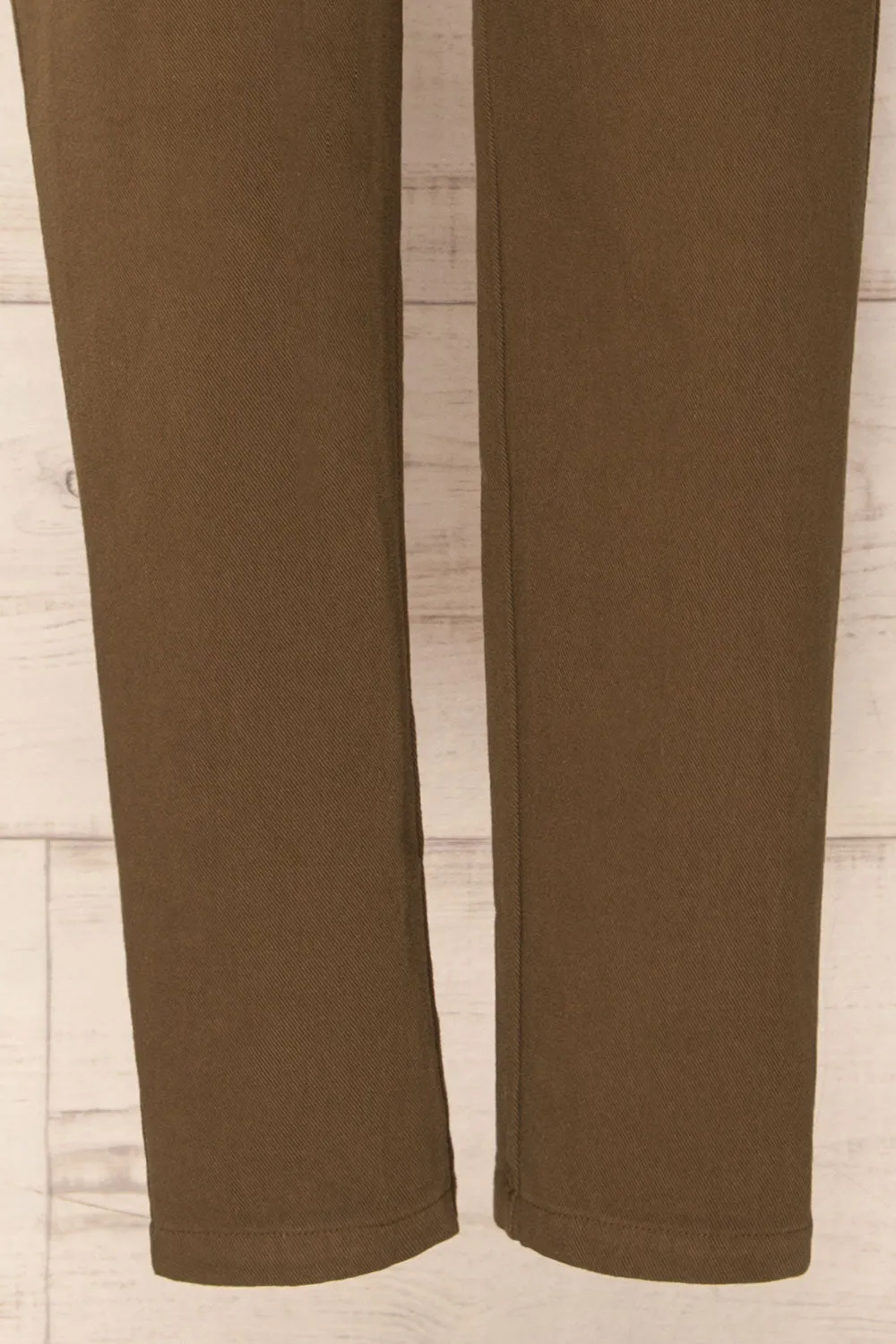 Provost Khaki | High-Waisted Pants w/ Elastic Waist