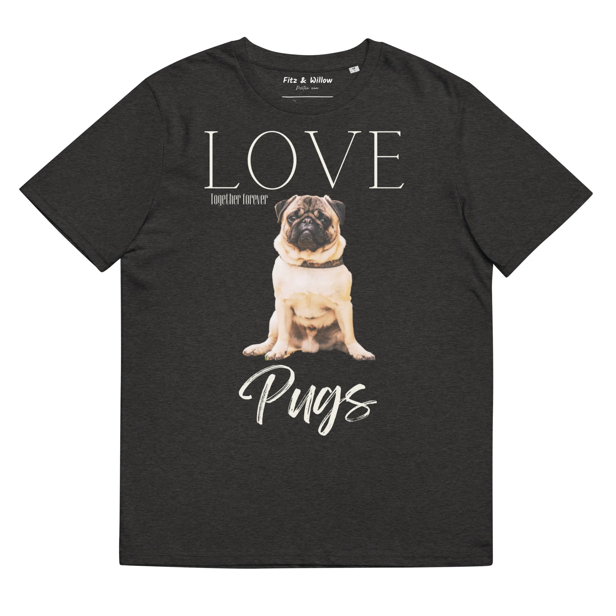 Pug lovers sustainable t-shirt