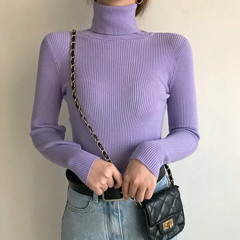 Pullover Turtleneck Pullover Sweater