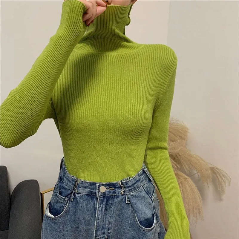 Pullover Turtleneck Pullover Sweater