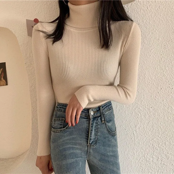 Pullover Turtleneck Pullover Sweater