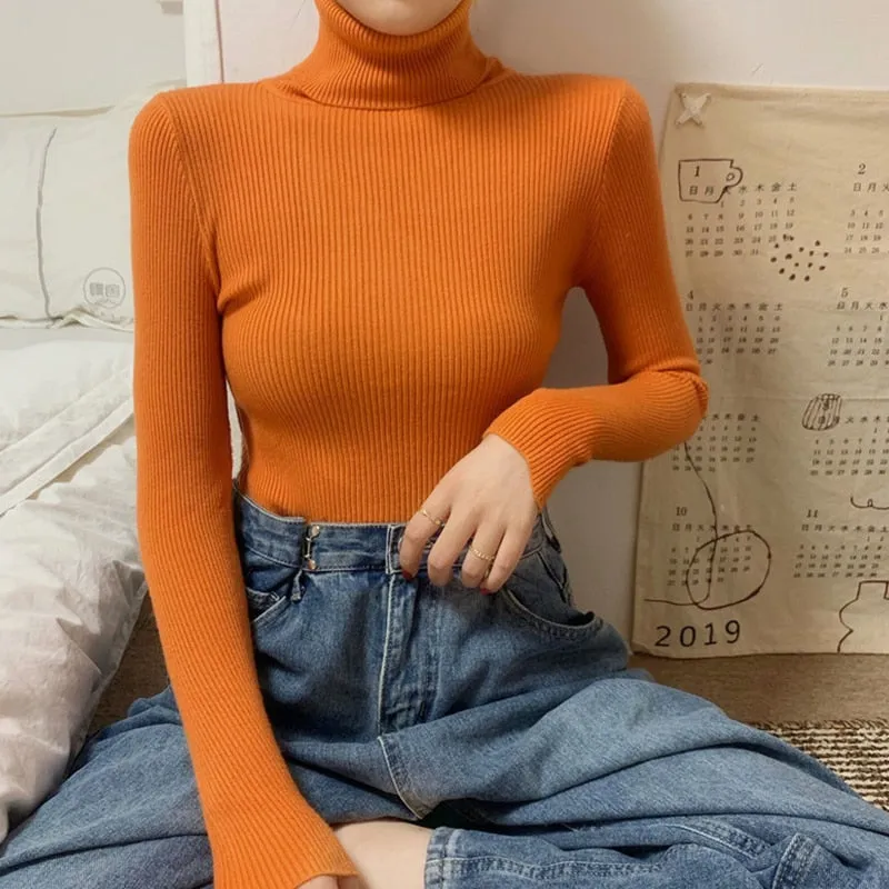 Pullover Turtleneck Pullover Sweater