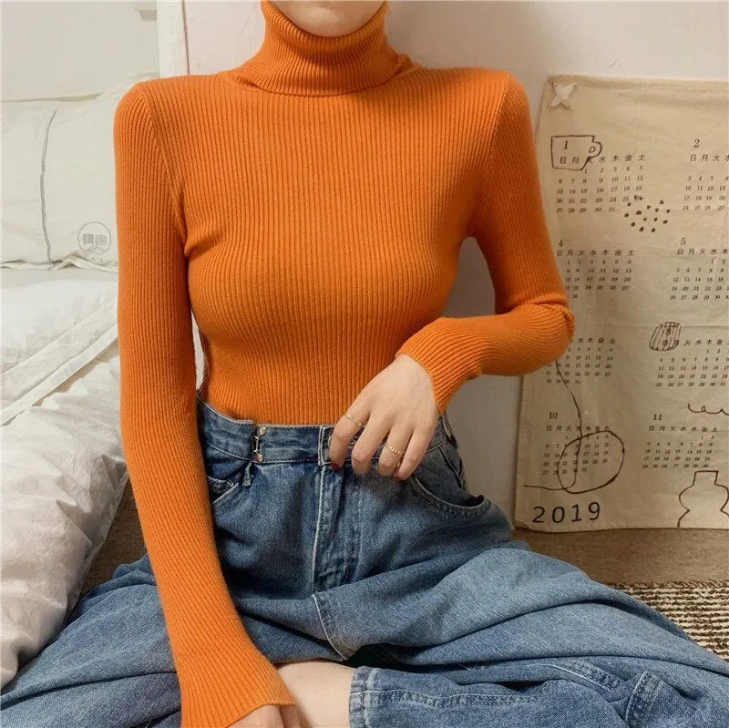 Pullover Turtleneck Pullover Sweater