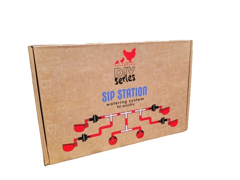 RentACoop DIY Sip Station Watering System –includes Tubing, Horizontal Nipples, Auto-Fill Cups, Tubing Adaptors, T-Connectors, and 11mm Drill Bit – Great for Poultry (DIY Starter Kit for Poultry)