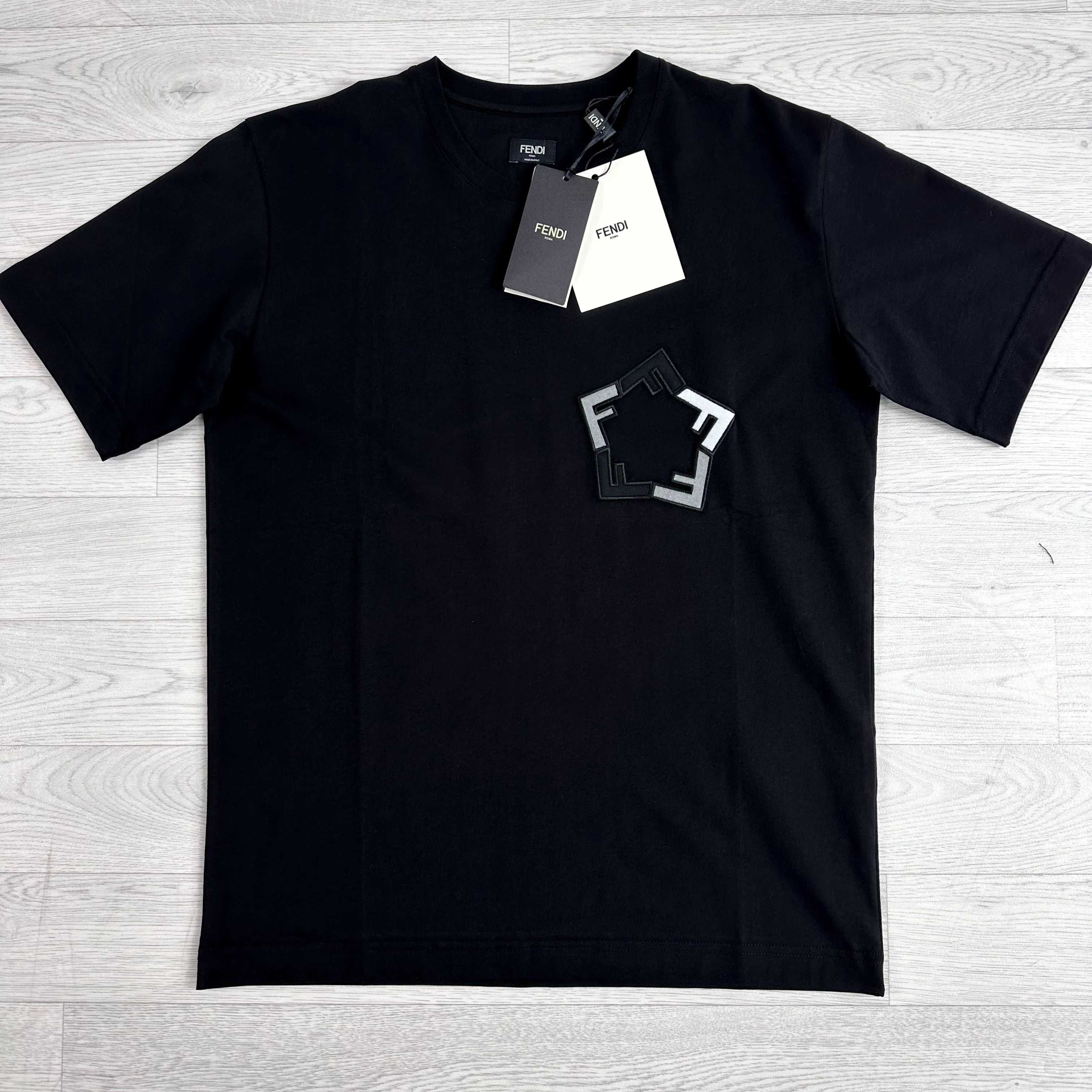 Repeated F Embroidered Tshirt