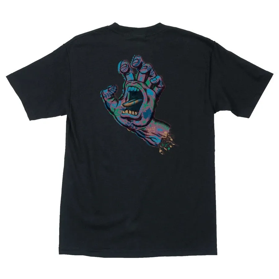 Santa Cruz Growth Hand Short Sleeve Mens T-Shirt - Black