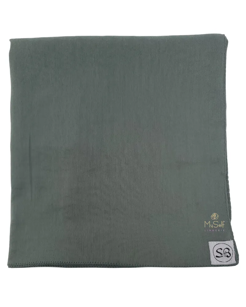 Scarf Bar Sage Green Premium Solid Square Scarf