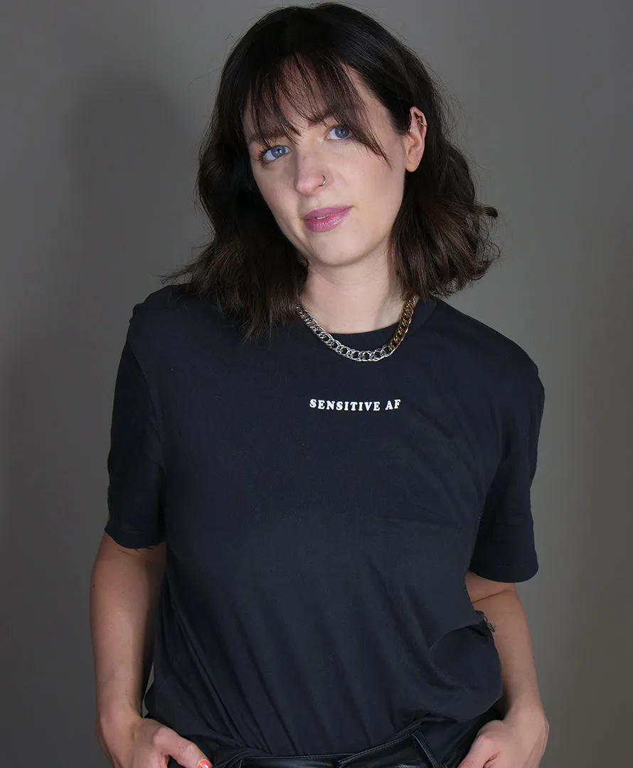 Sensitive AF T-Shirt in Vintage Schwarz