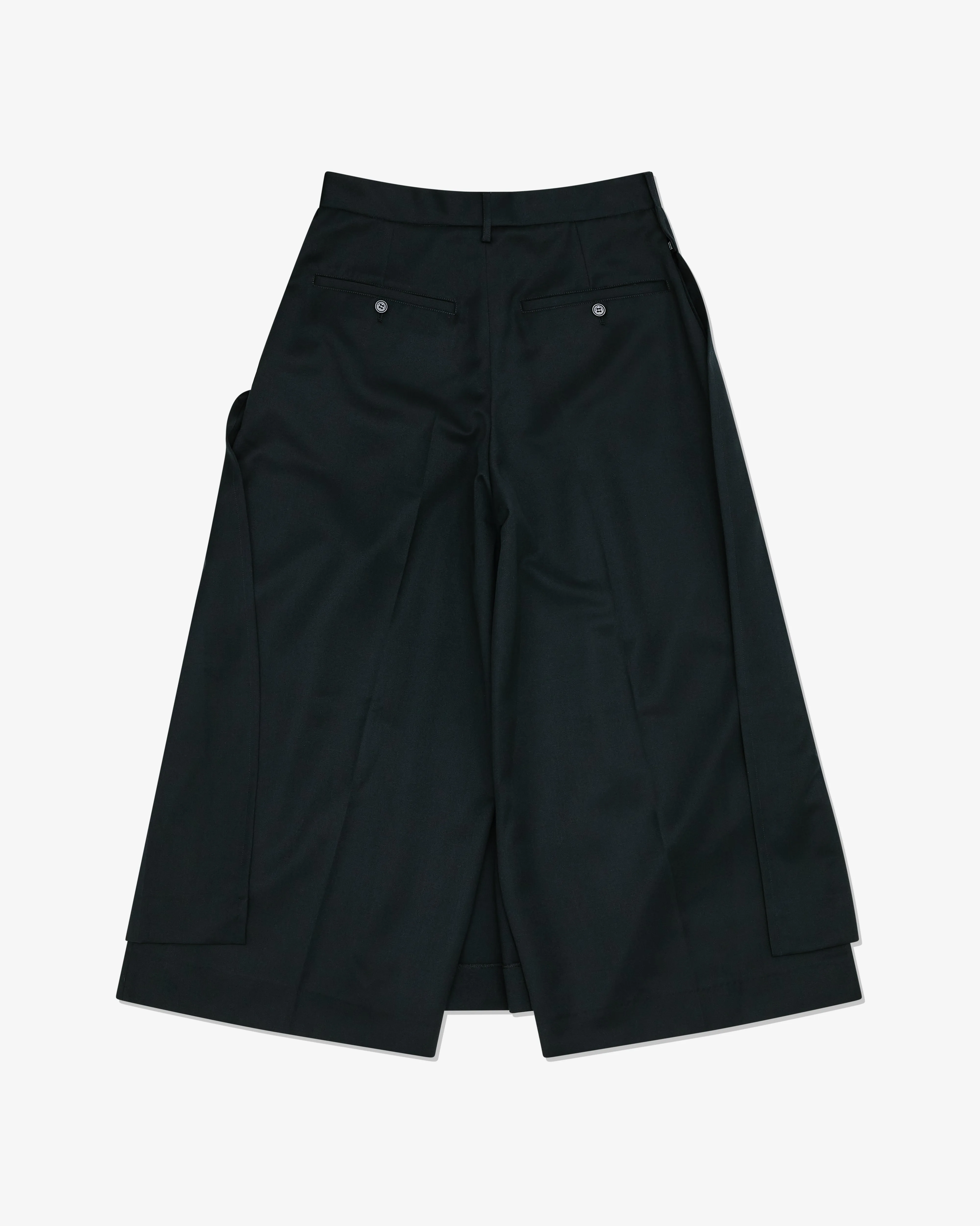 Simone Rocha - Men's Pleated Apron Overlay Trousers - (Black)