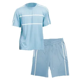 Sky Blue Jordan T-shirt and Short Set