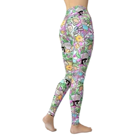 Spacefish Army Eco-Friendly Candy Octopus Leggings