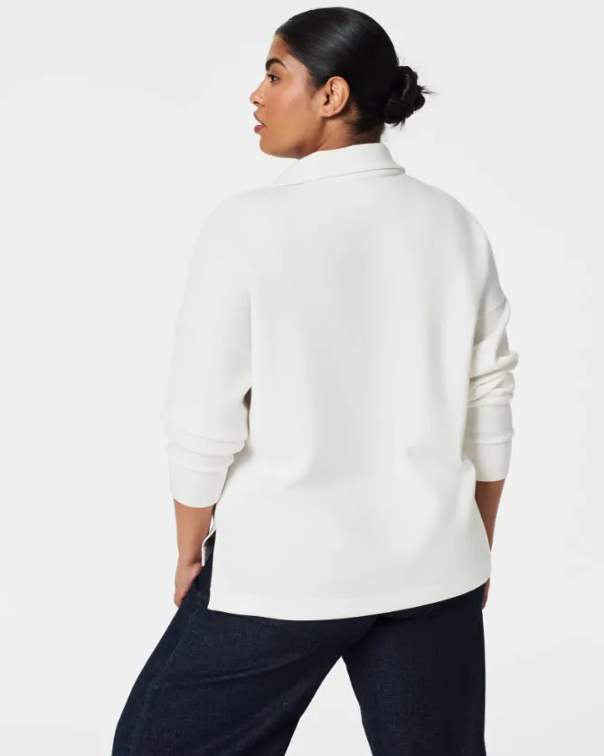 SPANX - AIRESSENTIALS SPLIT NECK POLO TOP