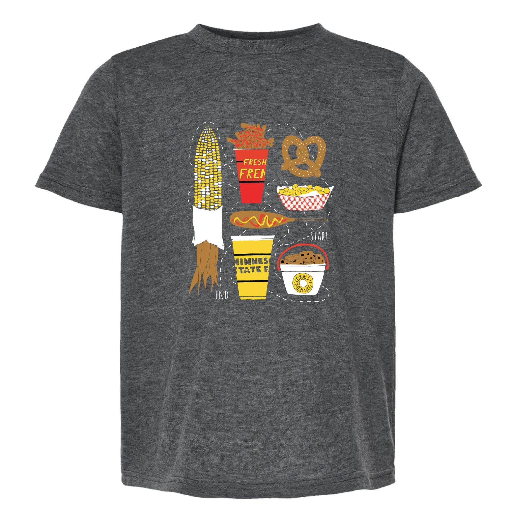State Fair Food Minnesota Youth T-Shirt
