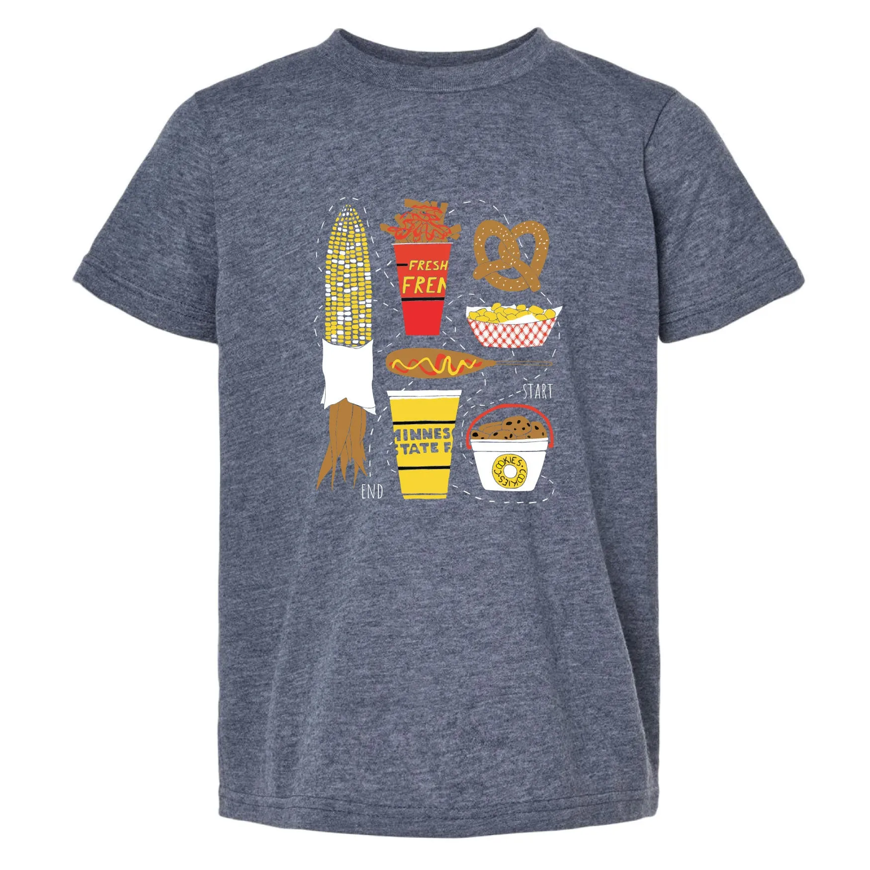 State Fair Food Minnesota Youth T-Shirt