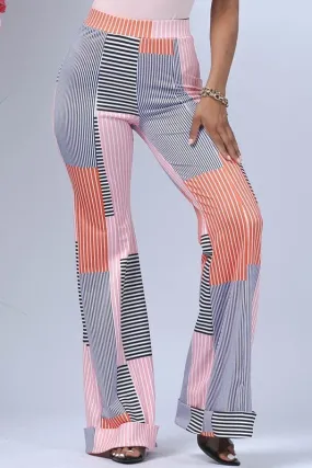 Stripes High Waist Pants