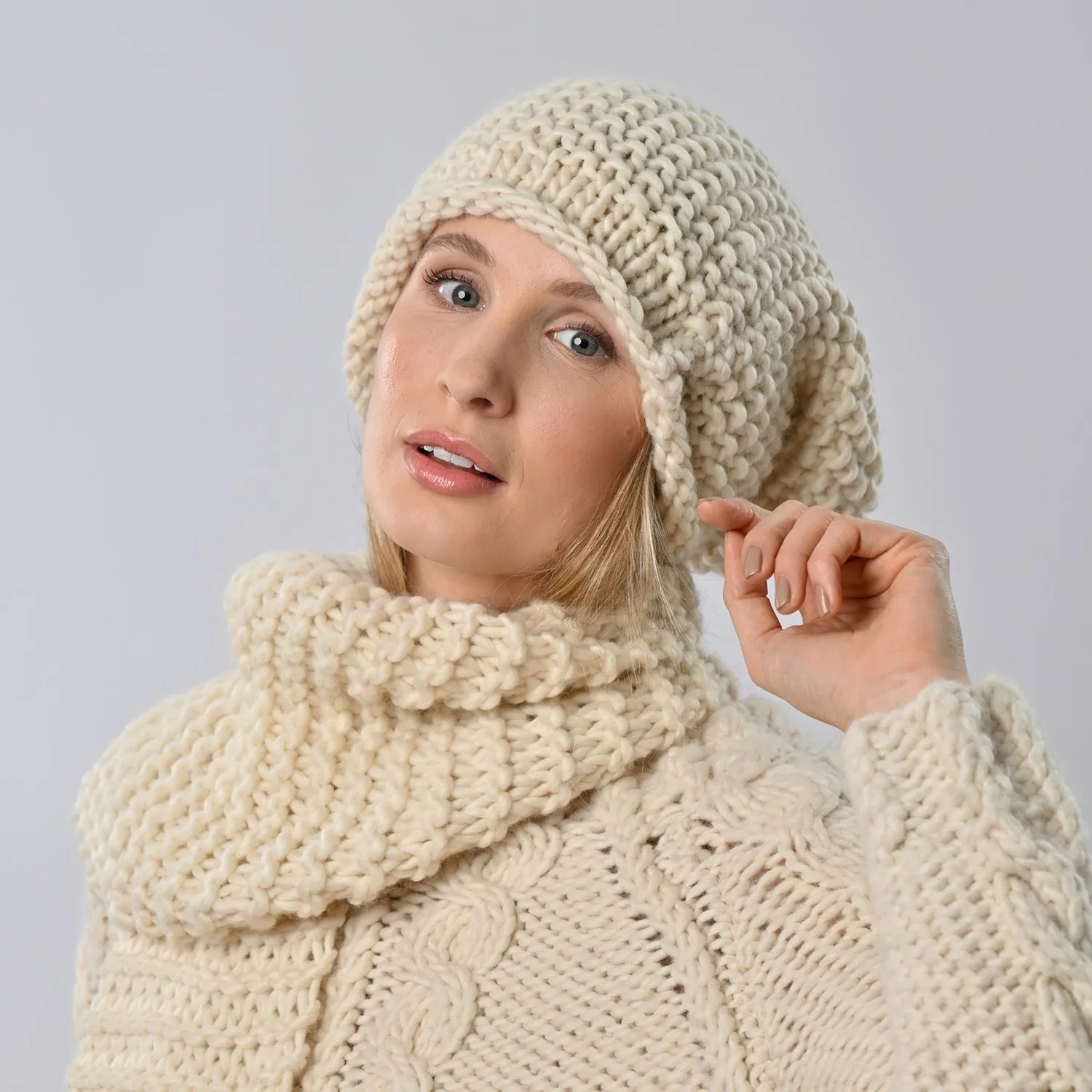 Sunday Knitting Kit - Scarf & Beanie Hat