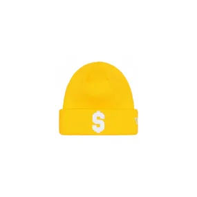 Supreme New Era $ Beanie Gold