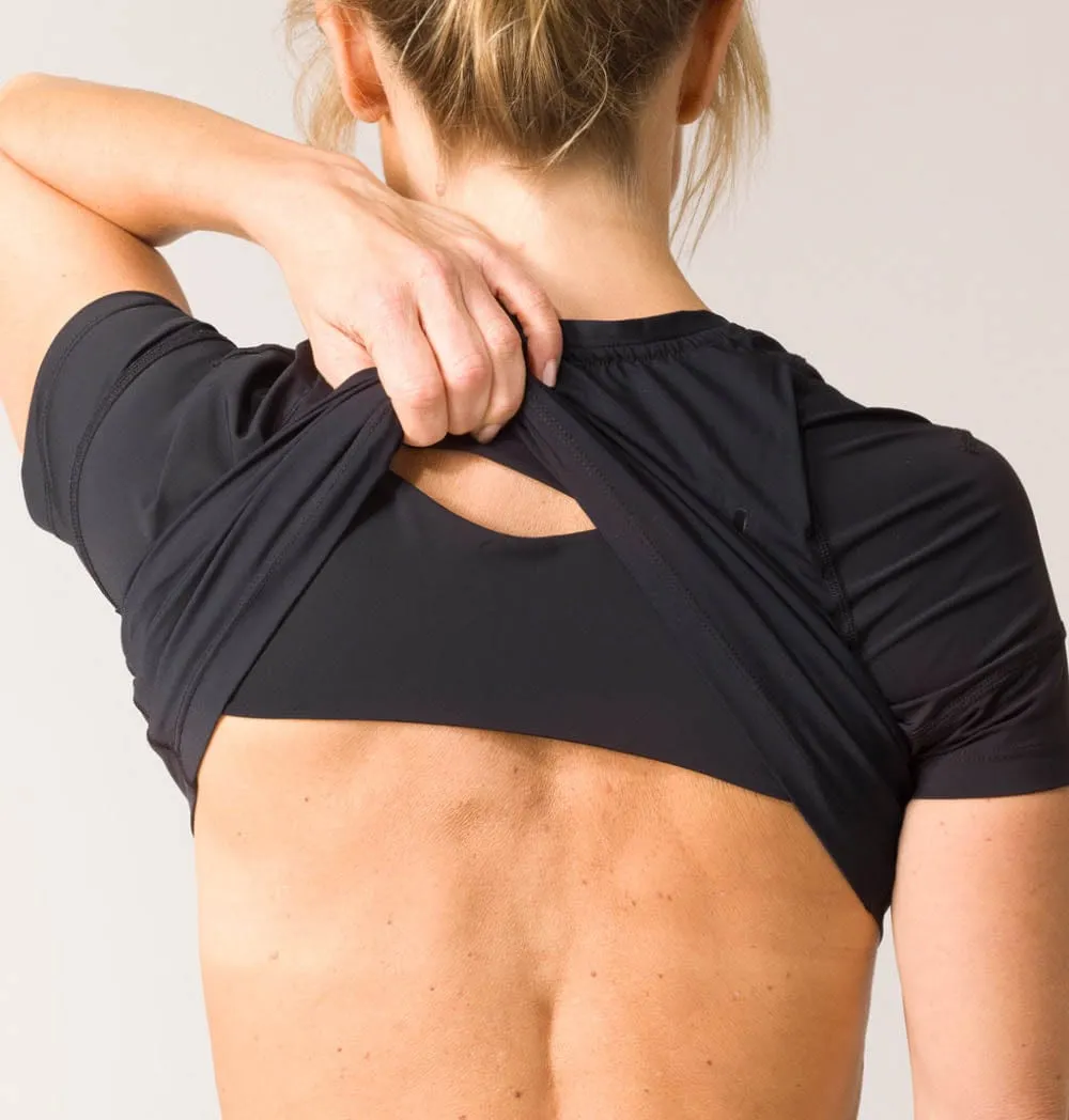 Swedish Posture - Women's Posture T-Shirt Posture Corrector Black or White