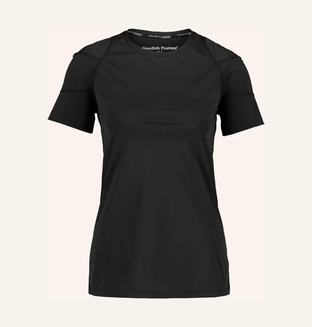 Swedish Posture - Women's Posture T-Shirt Posture Corrector Black or White