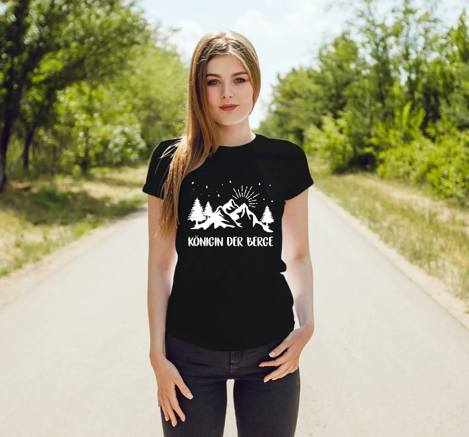T-Shirt Damen - Königin der Berge