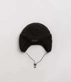 The Trilogy Tapes Pile Fleece Mountain Beanie - Charcoal