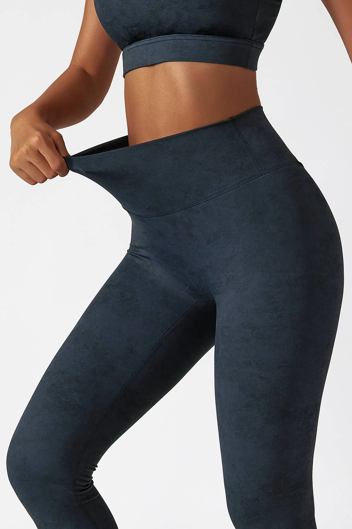 Tie Dye High-Waist Ankle Leggings