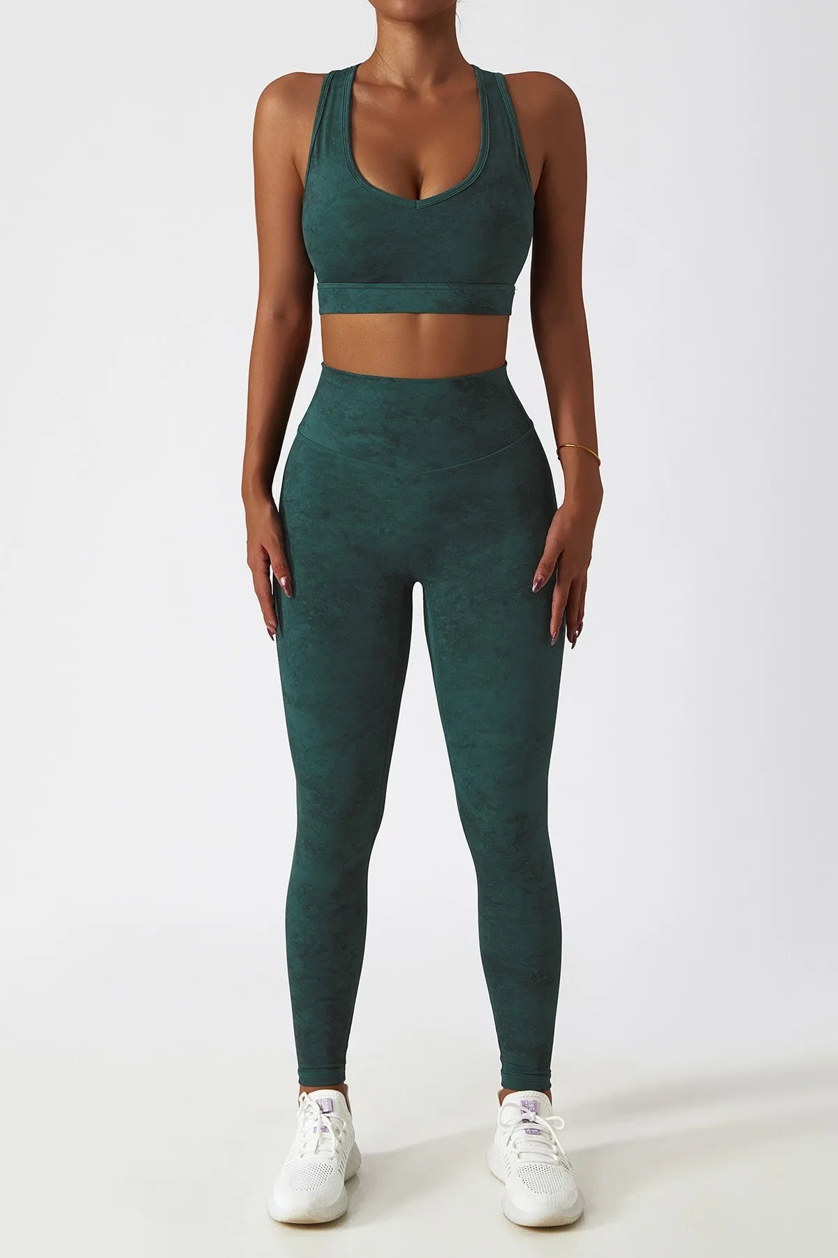Tie Dye High-Waist Ankle Leggings