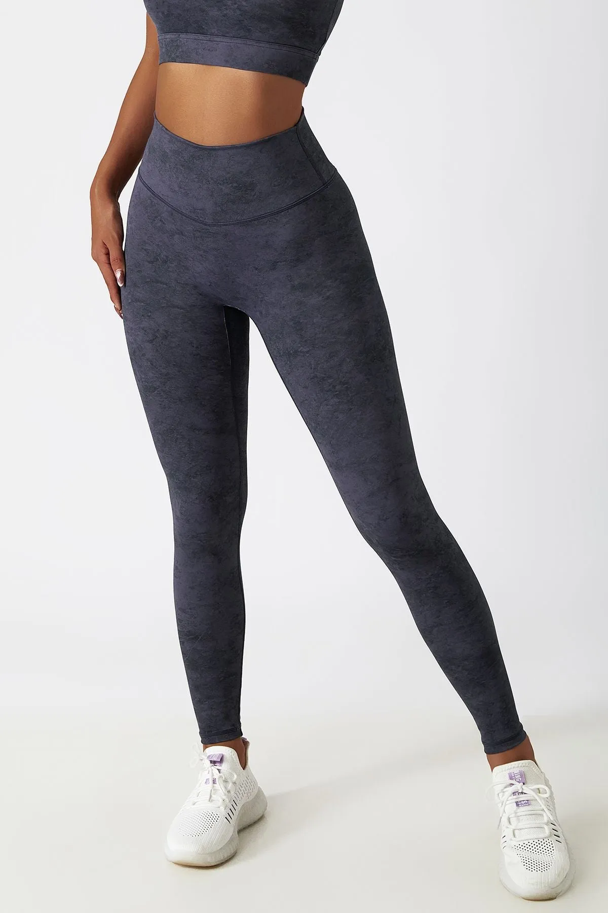 Tie Dye High-Waist Ankle Leggings