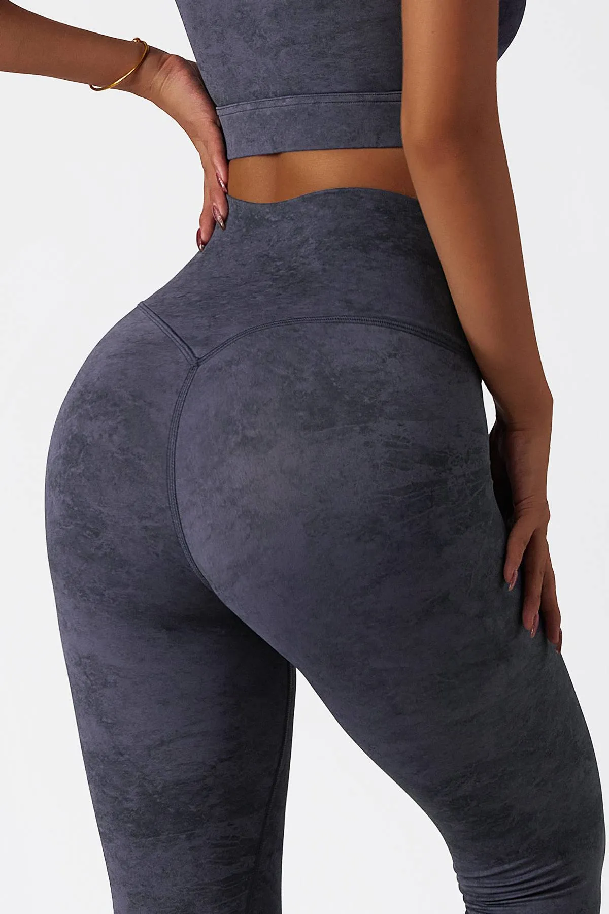 Tie Dye High-Waist Ankle Leggings