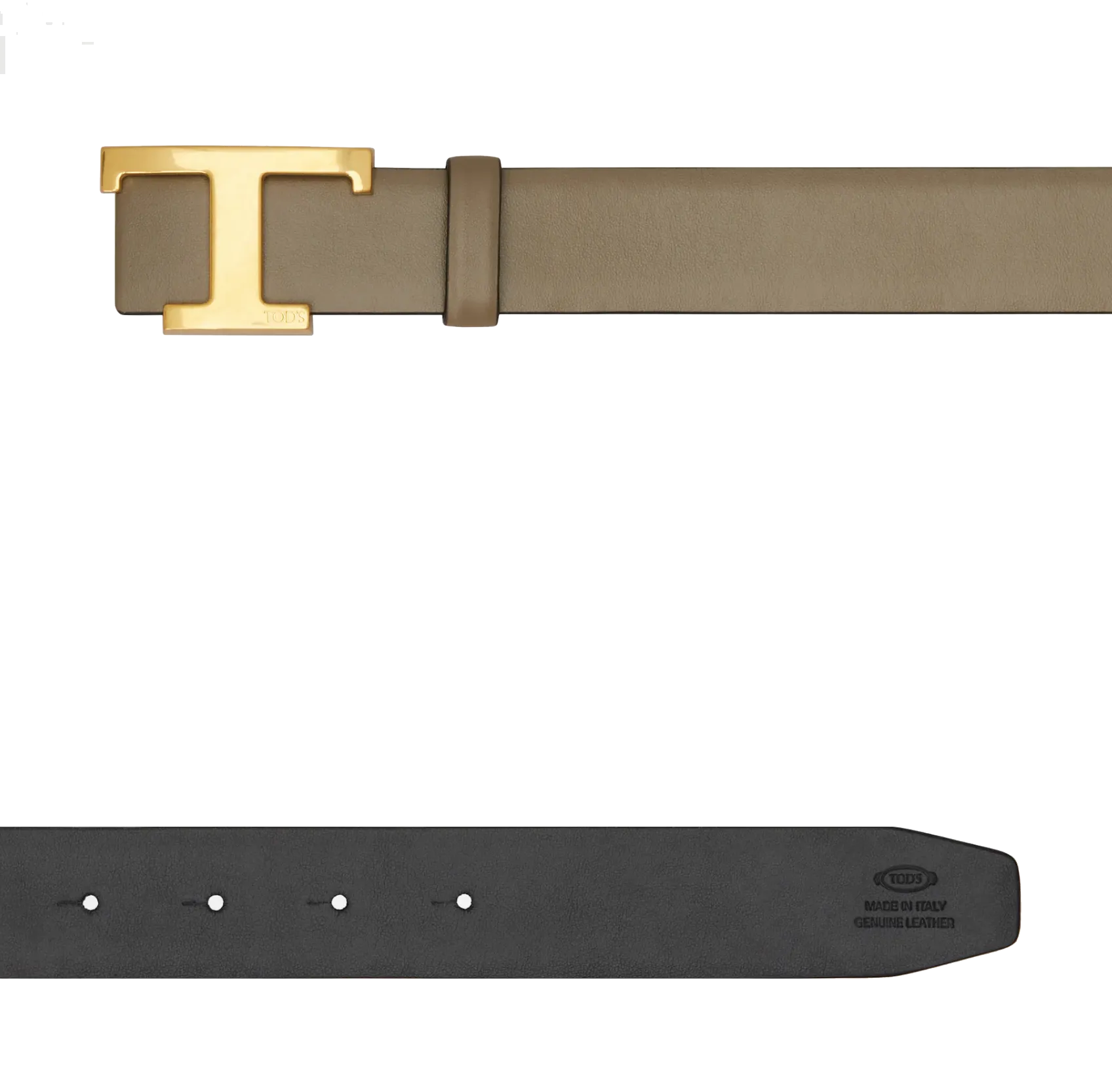 TODS T TIMELESS REVERSIBLE BELT TAUPE
