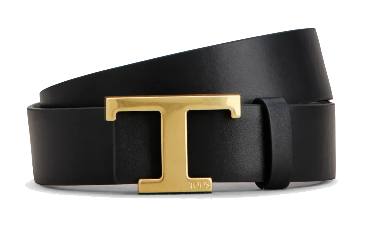 TODS T TIMELESS REVERSIBLE BELT TAUPE