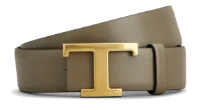 TODS T TIMELESS REVERSIBLE BELT TAUPE