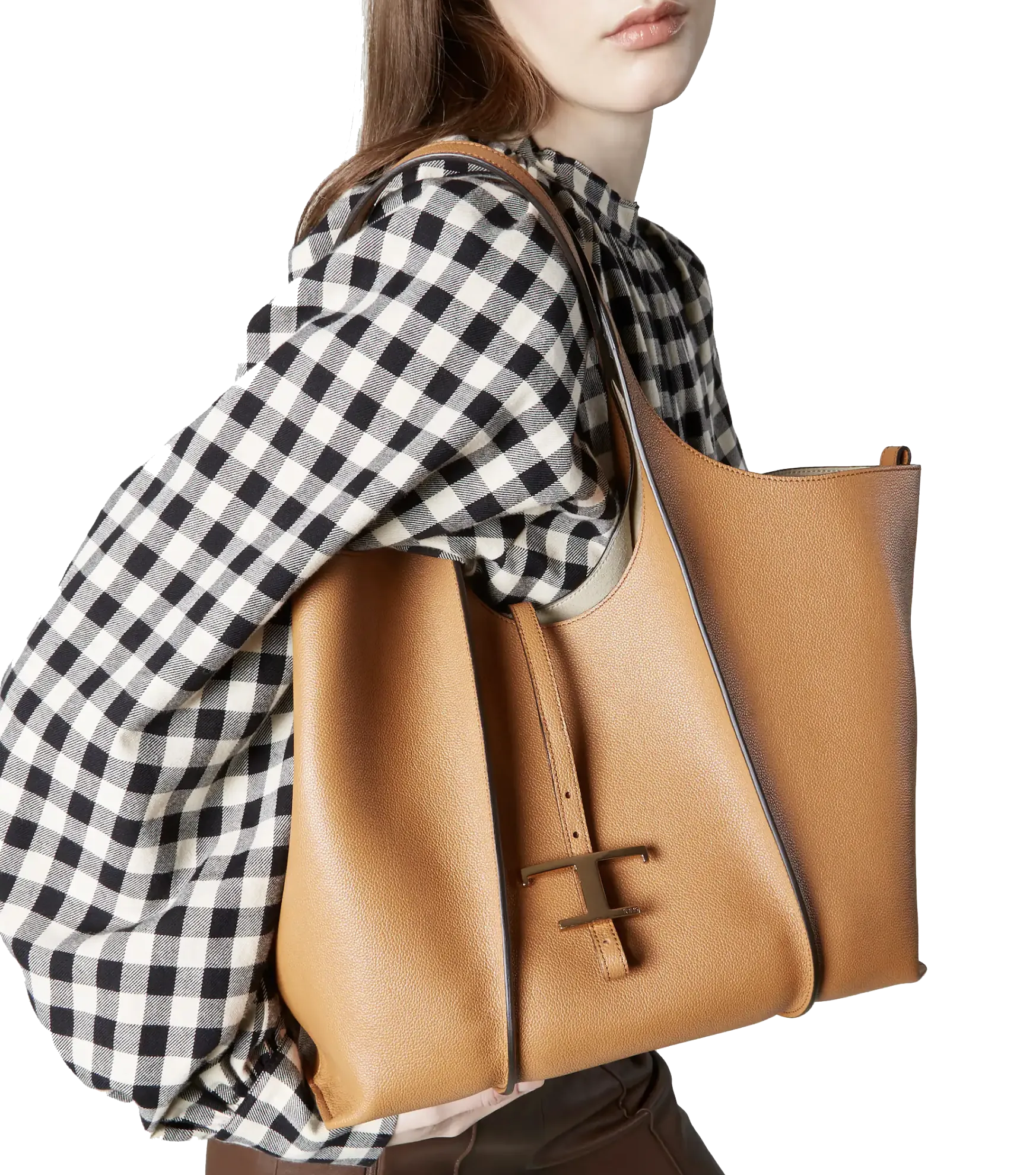 TODS T TIMELESS SHOPPINGBAG BROWN