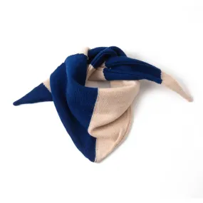 Triangular Scarf Blue/Cream