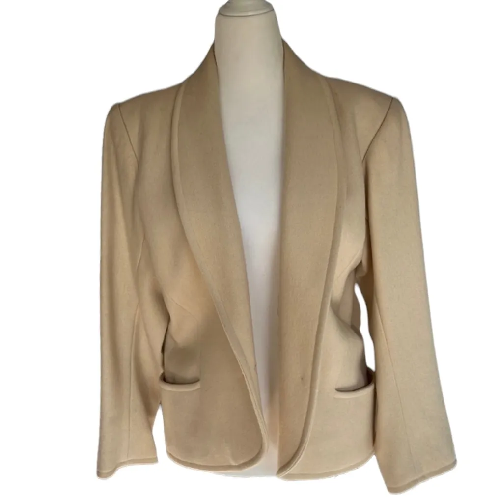 Vintage Beige Blazer - 44