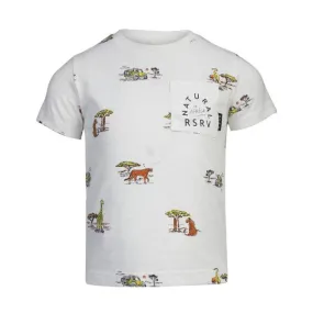 WHITE GRAPHIC SHORT SLEEVE BOYS TSHIRT