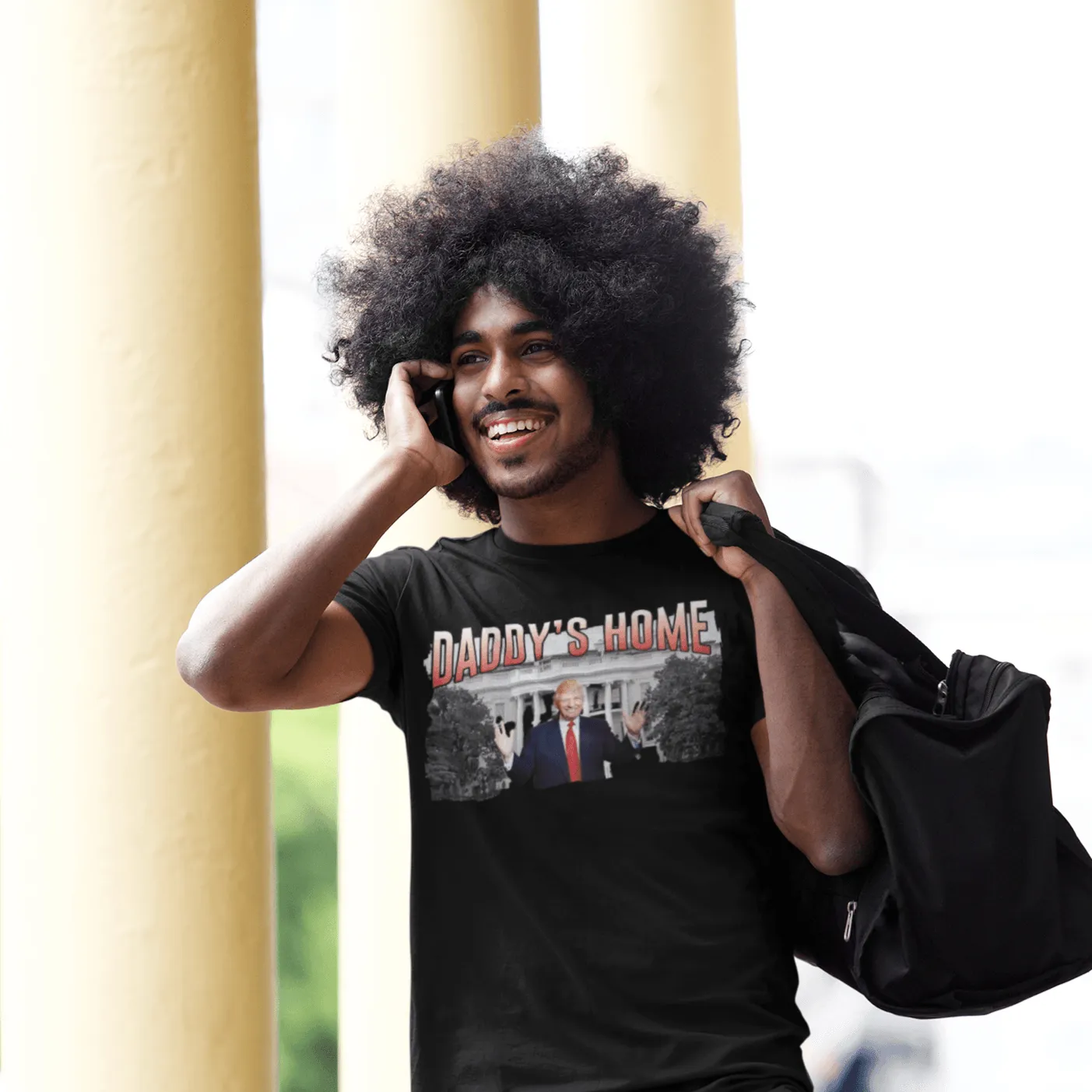 White House Tshirt Daddy's Home Short Sleeve Unisex 100% Cotton Crew Neck Top