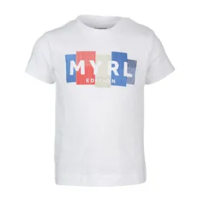 WHITE "MYRL" BABY BOYS T-SHIRT