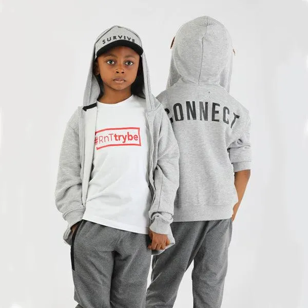 WHITE SHORT SLEEVE RNT TRYBE BOYS T-SHIRT