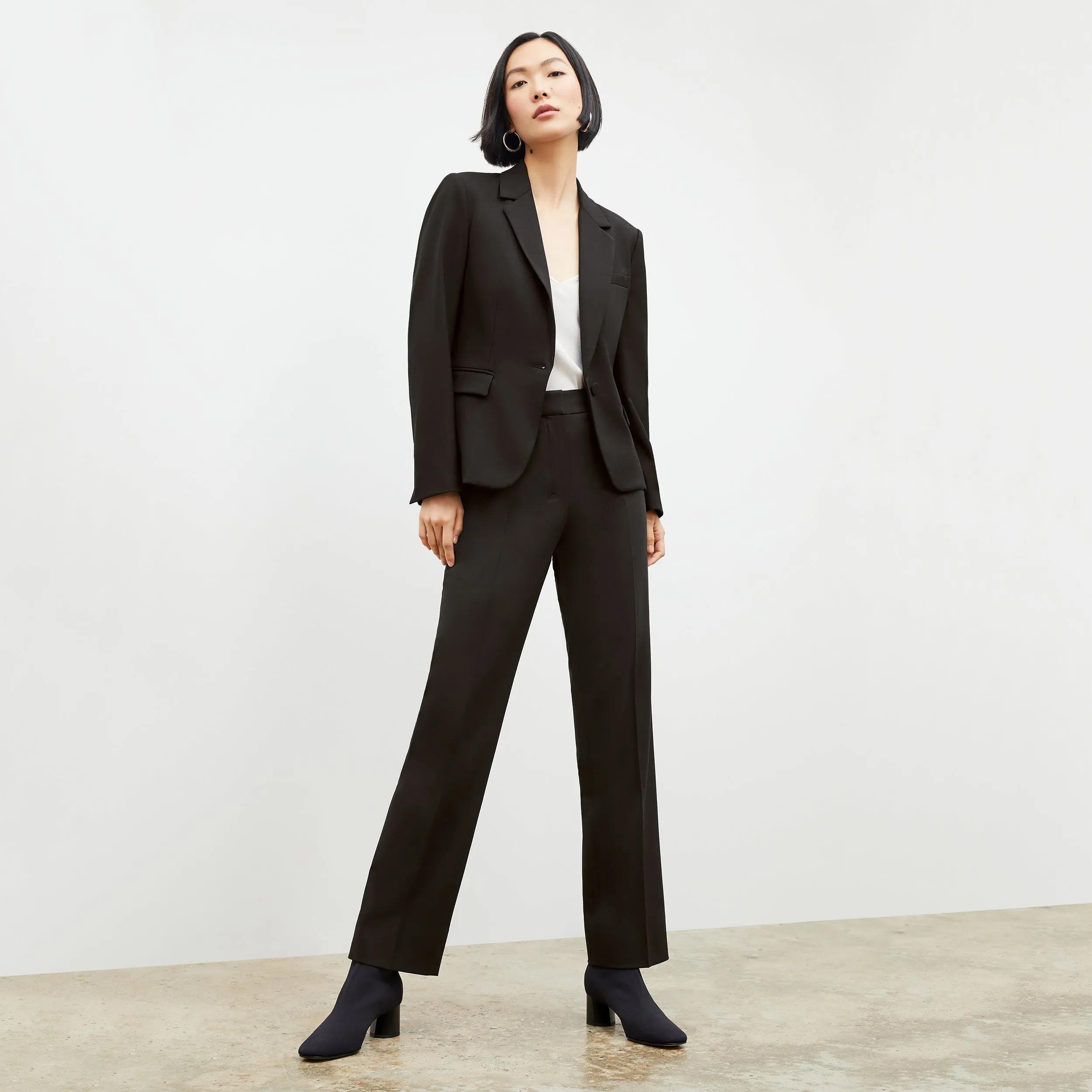 Yasmine Blazer - Wool Twill :: Black