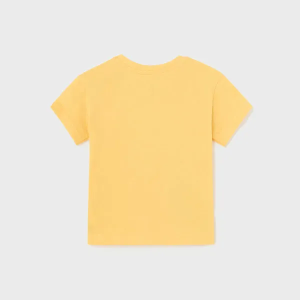 YELLOW SHORT SLEEVE GRAPHIC T-SHIRT FOR BOYS