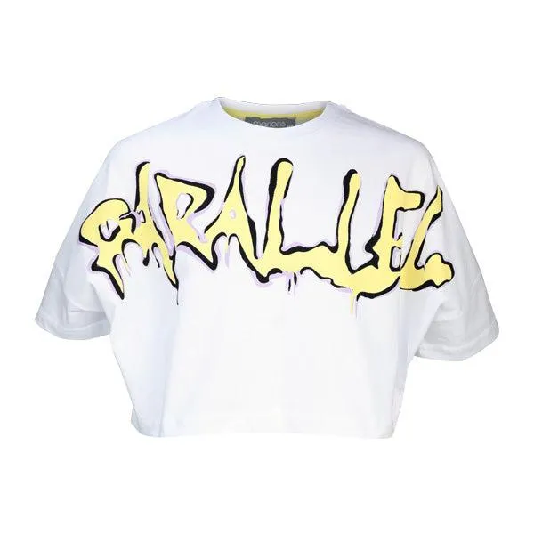YELLOW WHITE SHORT SLEEVE SET FOR GIRLS